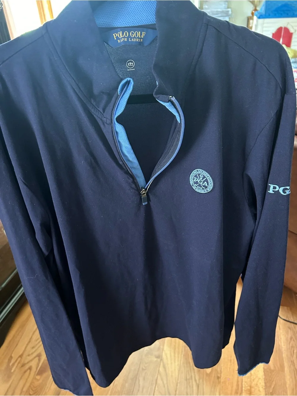 Polo by Ralph Lauren Navy Blue Golf Quarter-Zip Pullover